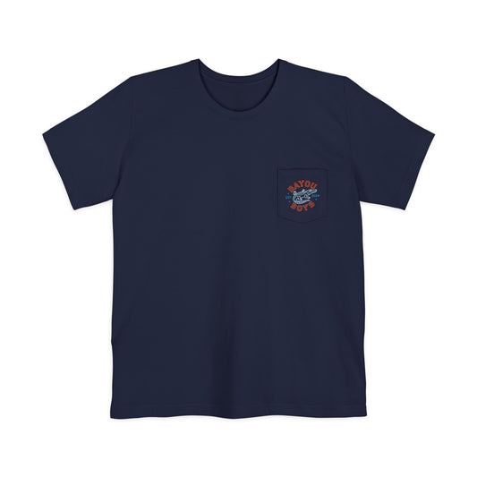 Neon Sign logo Pocket T-shirt -Bayou Boys